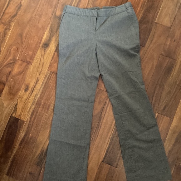 Gray Pinstripe Smart Set Trousers - Picture 3 of 4